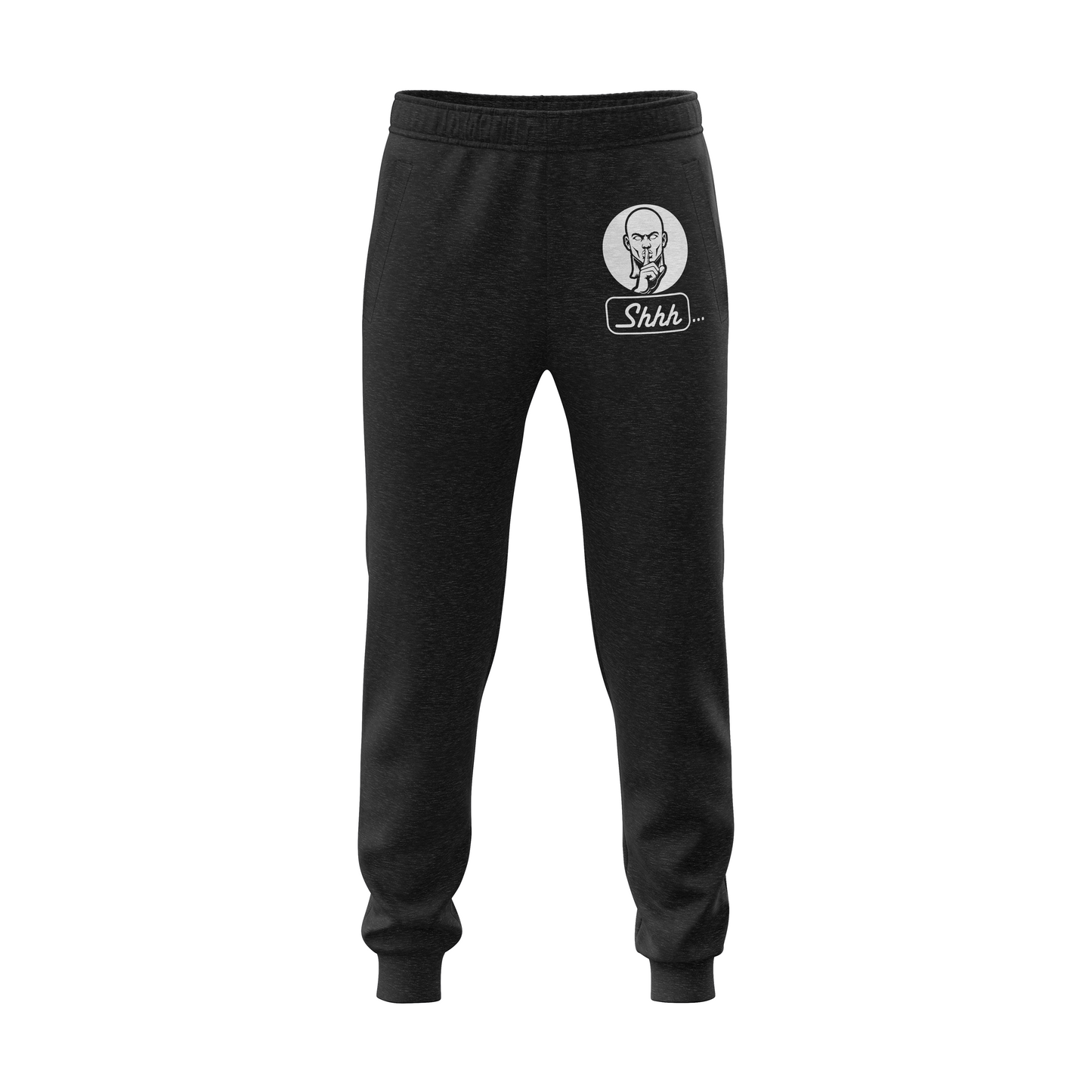 FLEECE JOGGERS SHH GUY (Logo is smaller on actual garment)