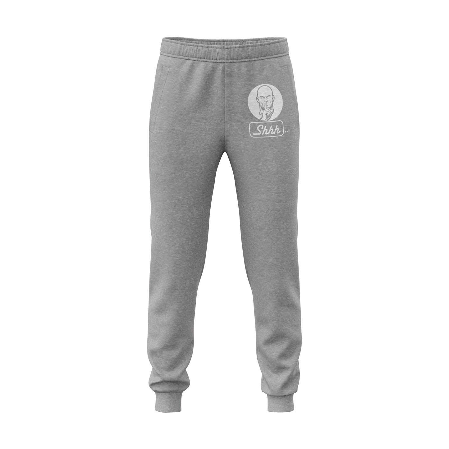 FLEECE JOGGERS SHH GUY (Logo is smaller on actual garment)