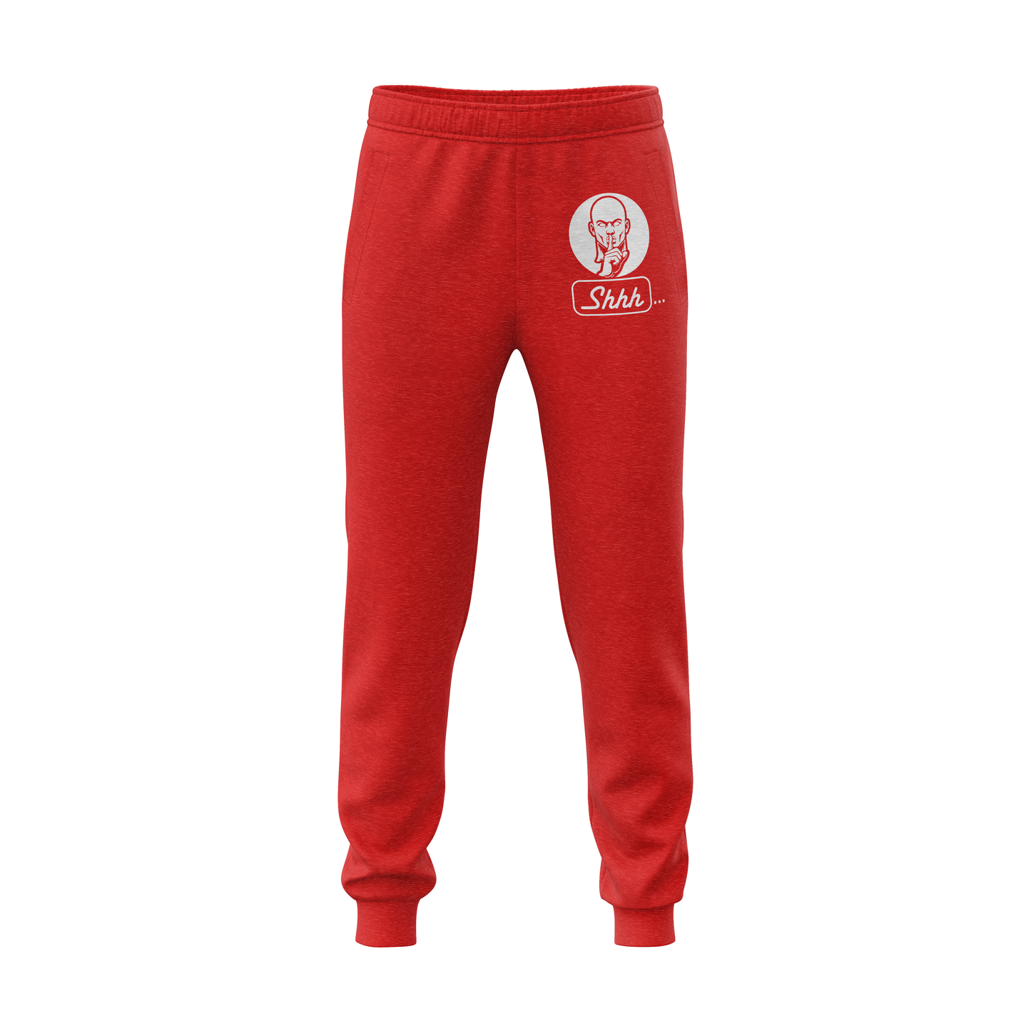 FLEECE JOGGERS SHH GUY (Logo is smaller on actual garment)