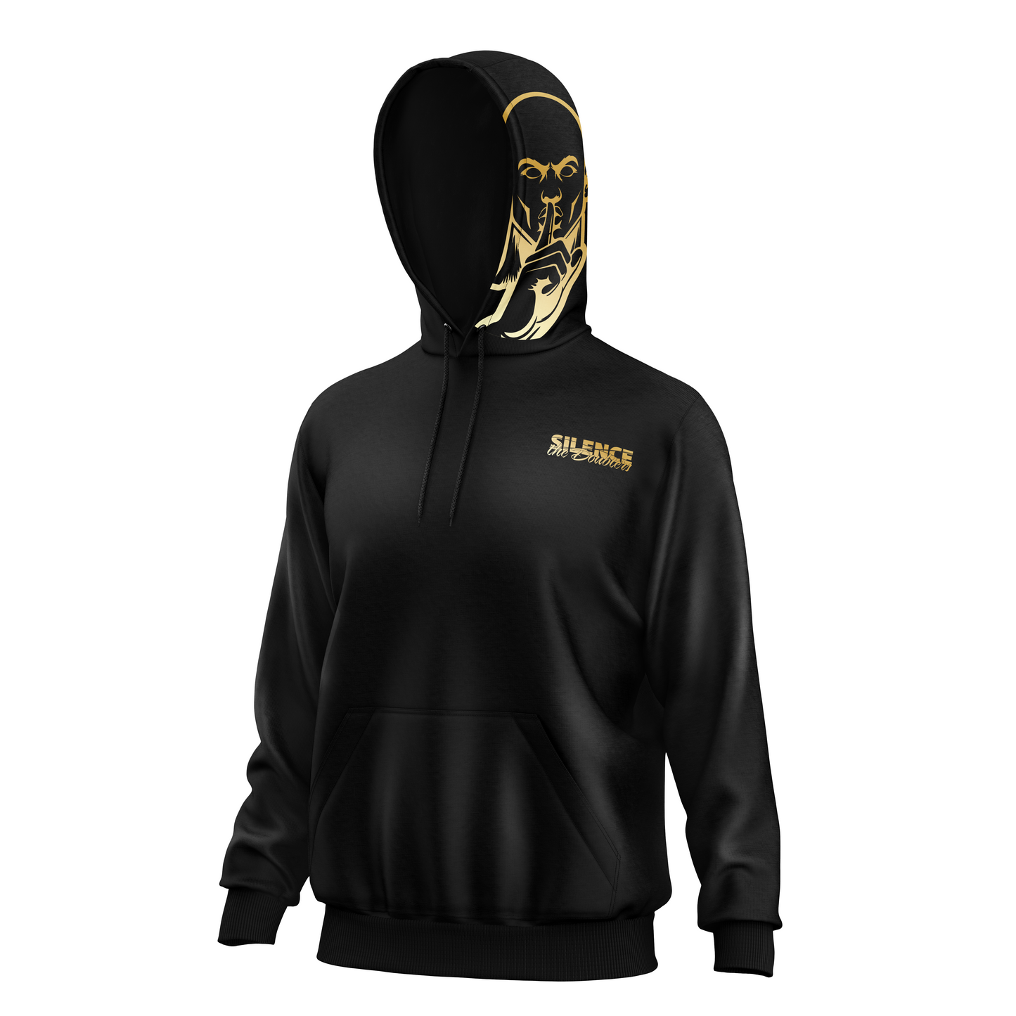 Side Logo Shh Fleece Hoodie/Slash chest logo