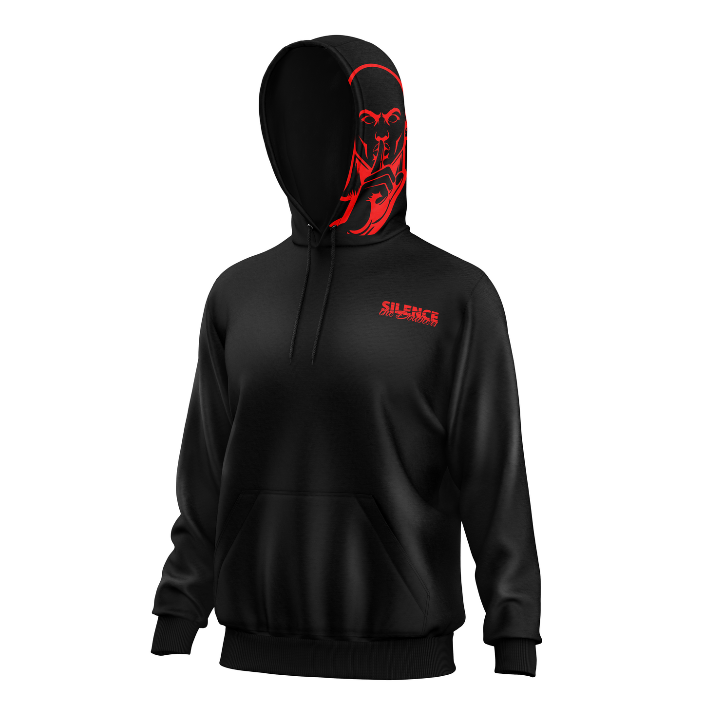 Side Logo Shh Fleece Hoodie/Slash chest logo