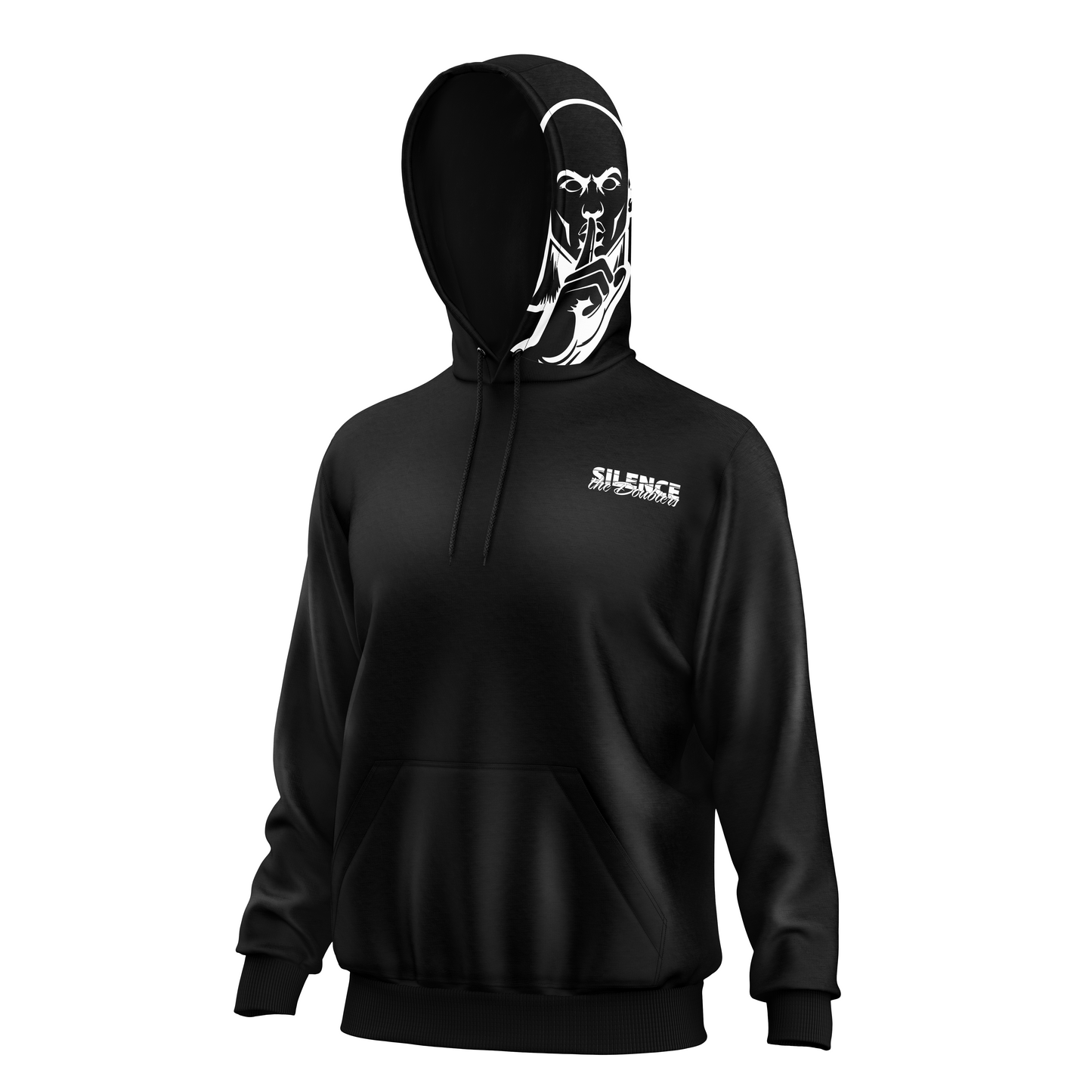 Side Logo Shh Fleece Hoodie/Slash chest logo