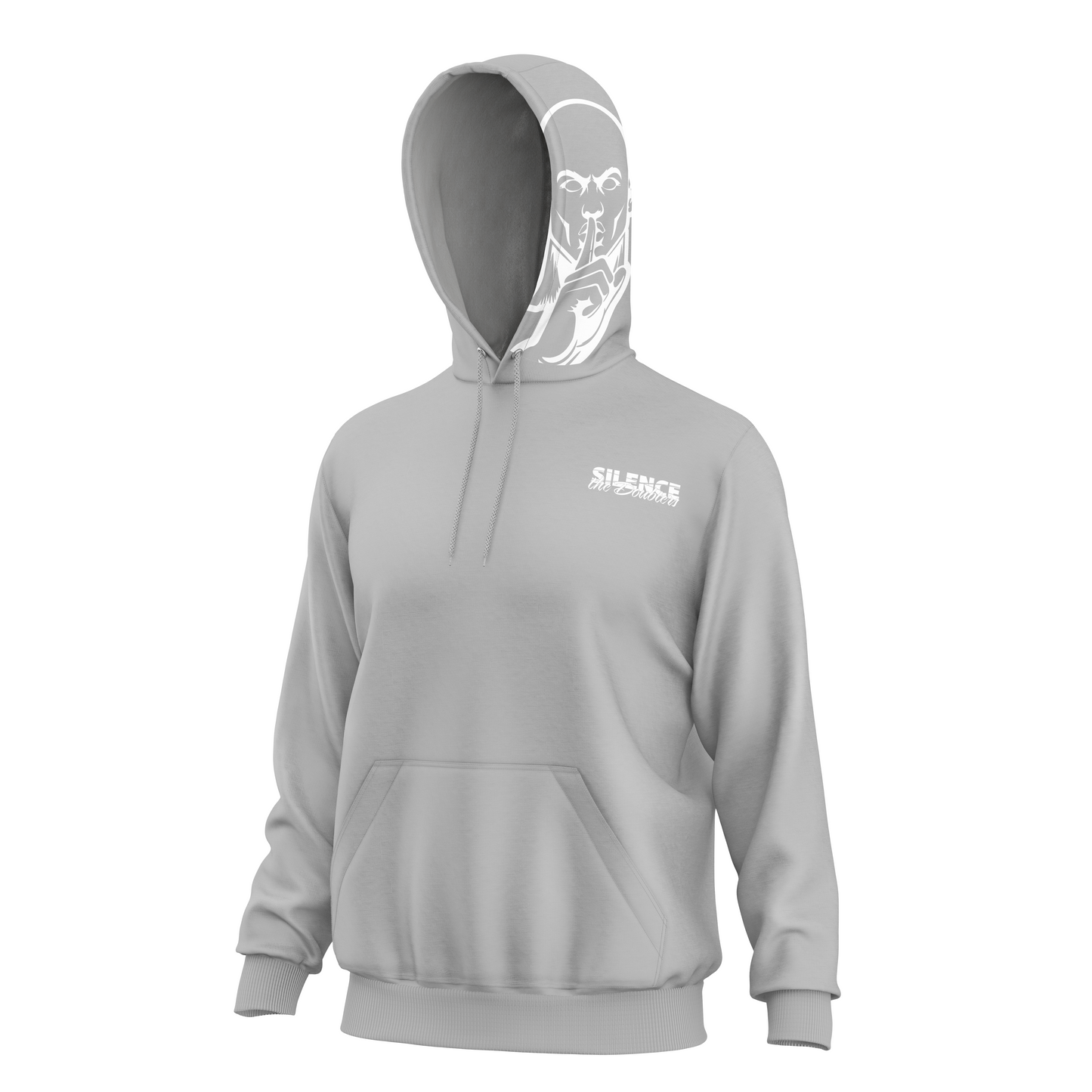 Side Logo Shh Fleece Hoodie/Slash chest logo