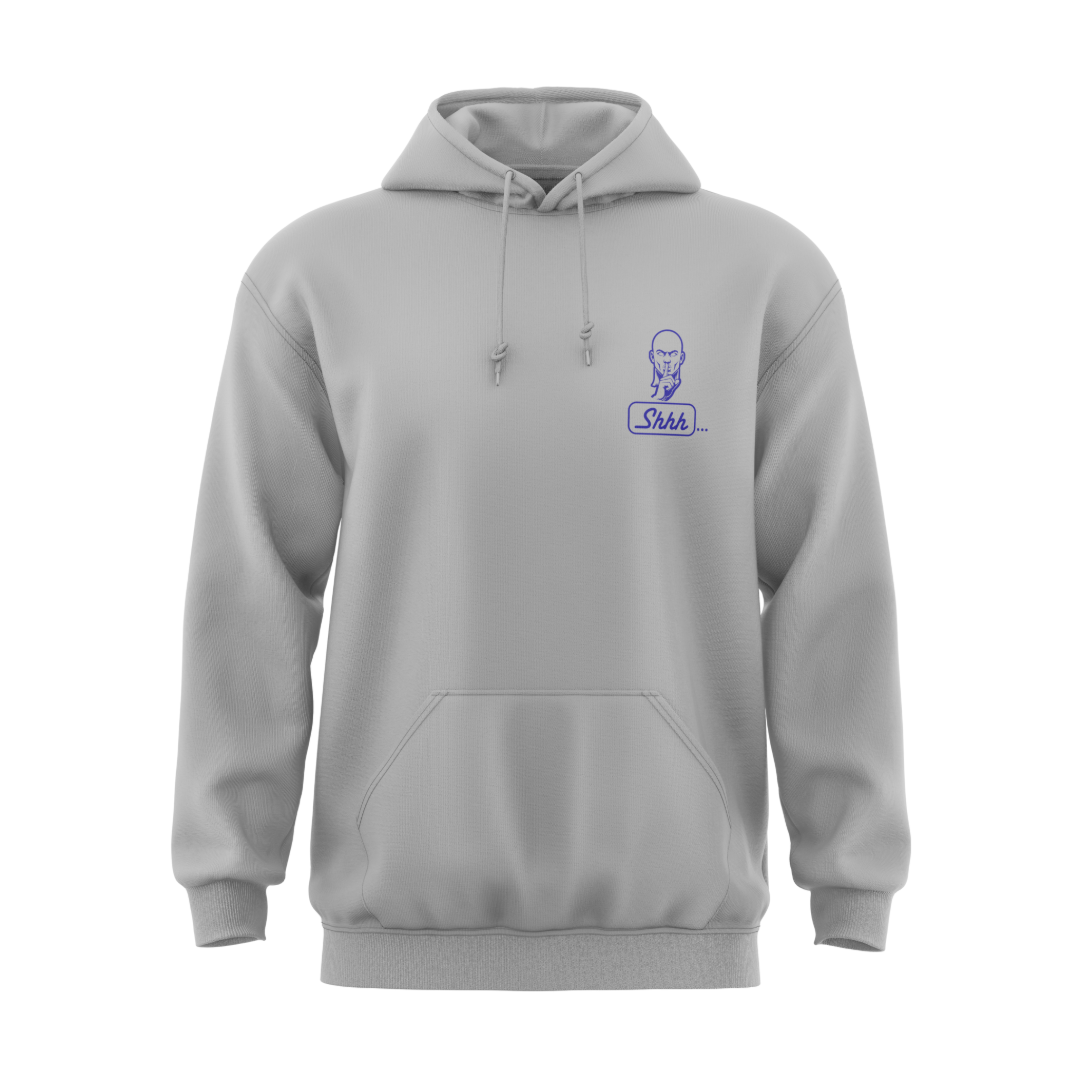 HOODIE "LEFT CHEST SHHH GUY LOGO"