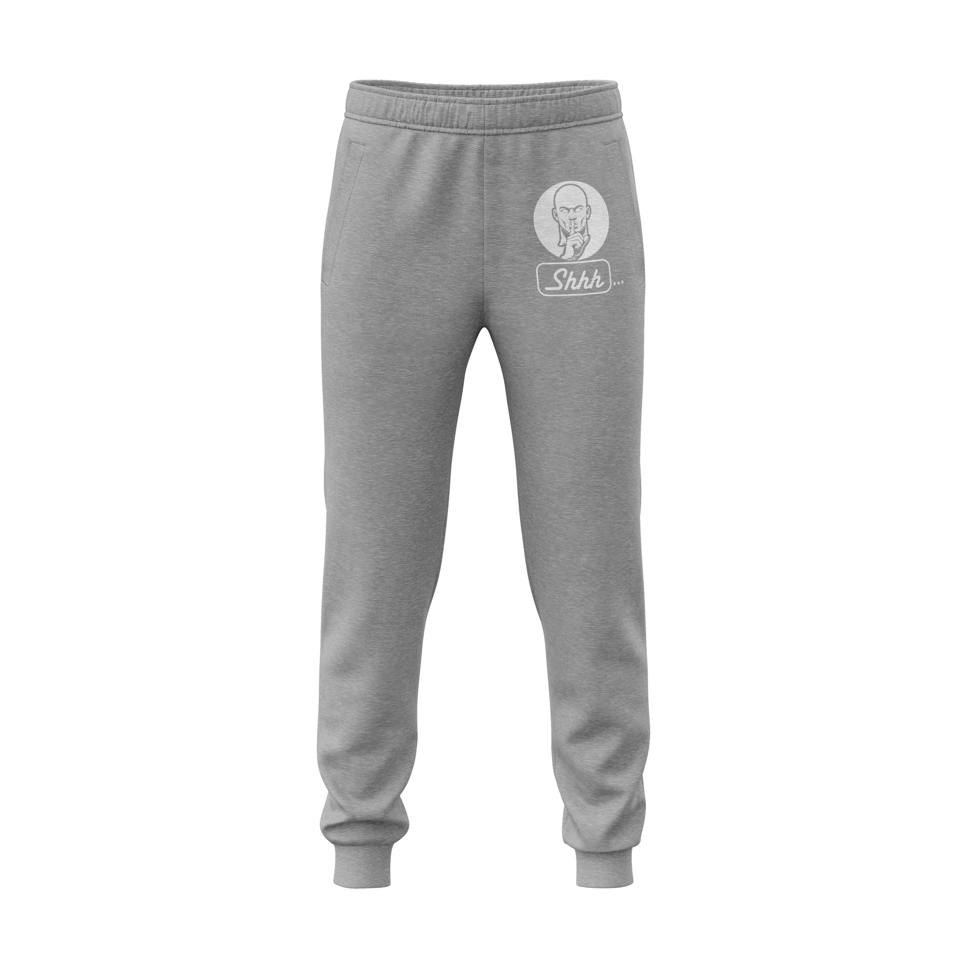 FLEECE JOGGERS SHH GUY (Logo is smaller on actual garment