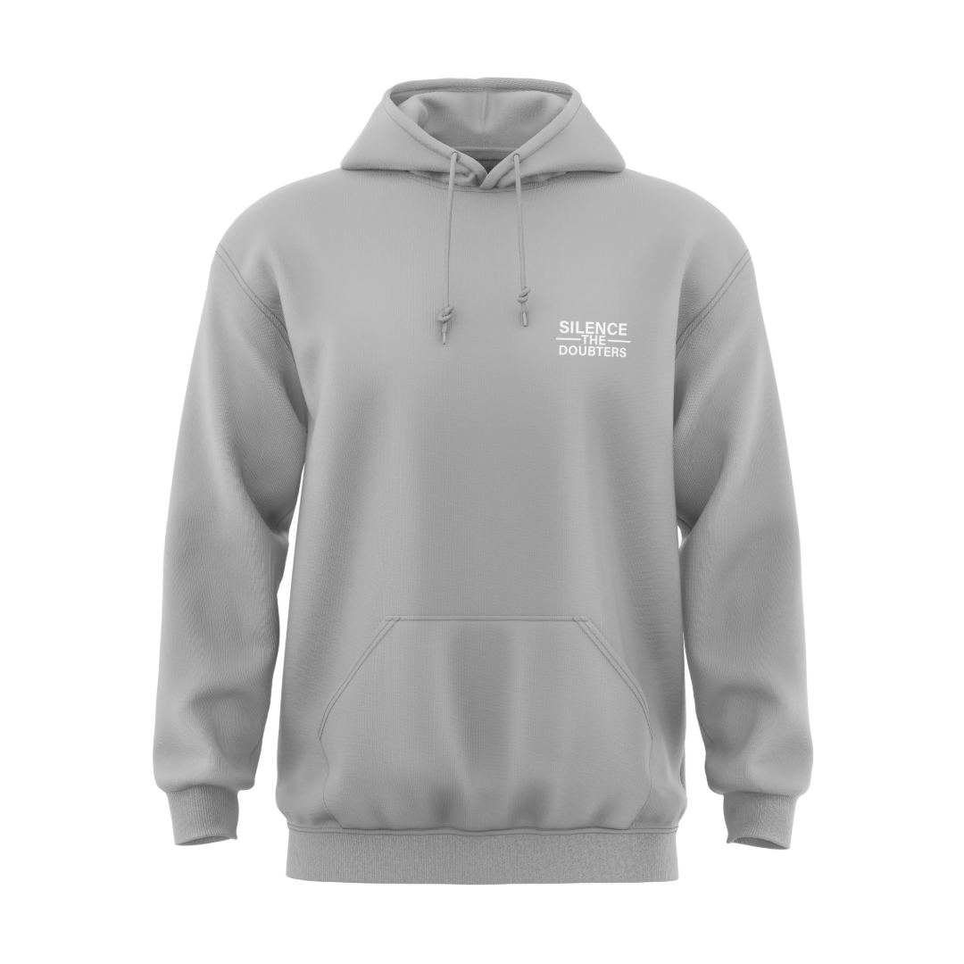 Fleece Hoodie Silence The Doubters Left Chest Logo