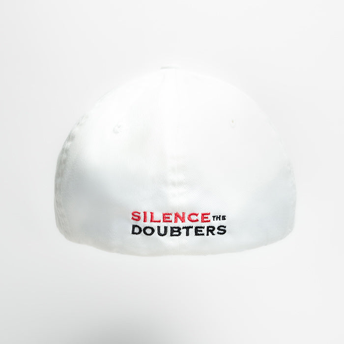 Silence the Doubters Flex Fit Hat - White